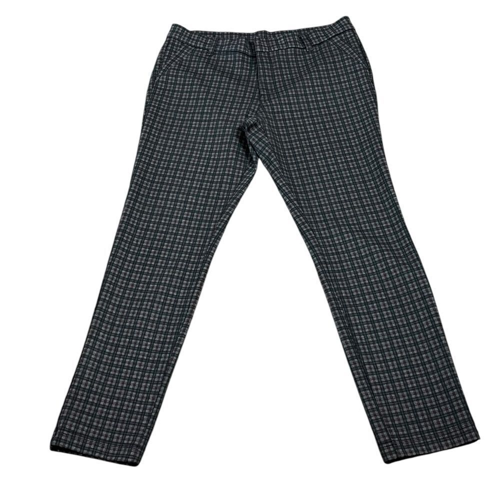 KUT From The Kloth‎ Plaid Straight-Leg Skinny Pants, Size 10P